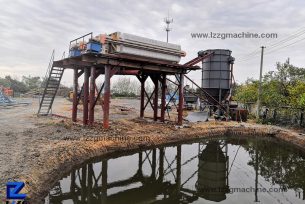 filter press for sludge dewatering