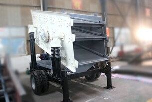 Movable 3 Layer Vibrating Screen for mining