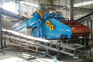 Spiral sand washing and recycling machine