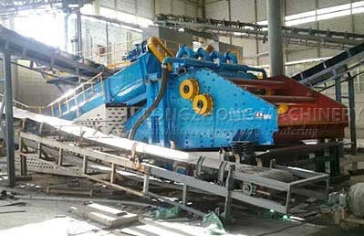 Spiral sand washing and recycling machine