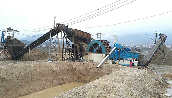 river sand washing plant