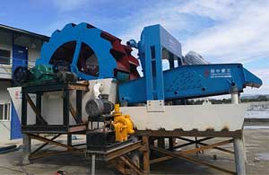 the functions of sand washing machine