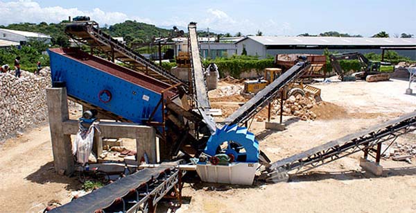 sand washing machine