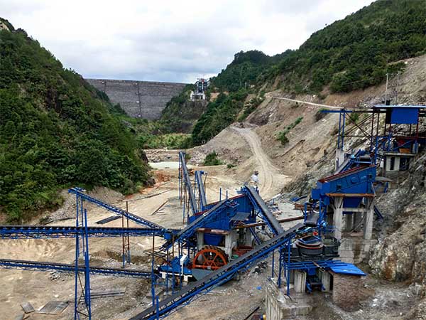 sand and gravel production plant