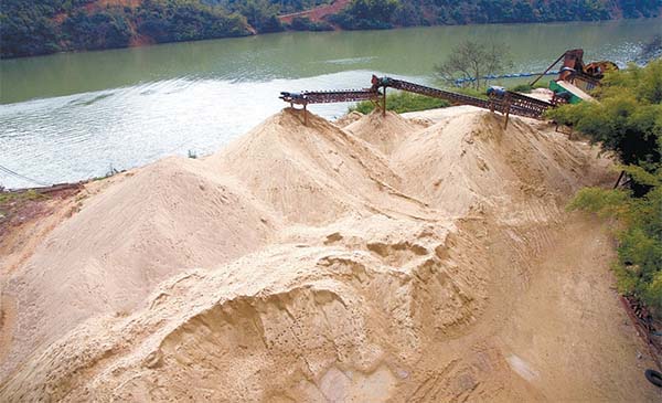 river sand
