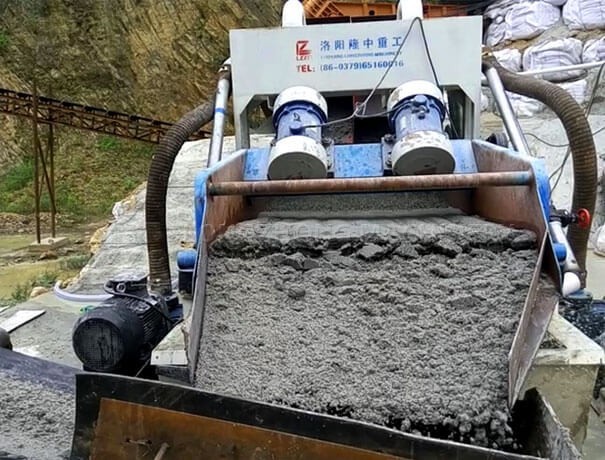 sand dewatering effect