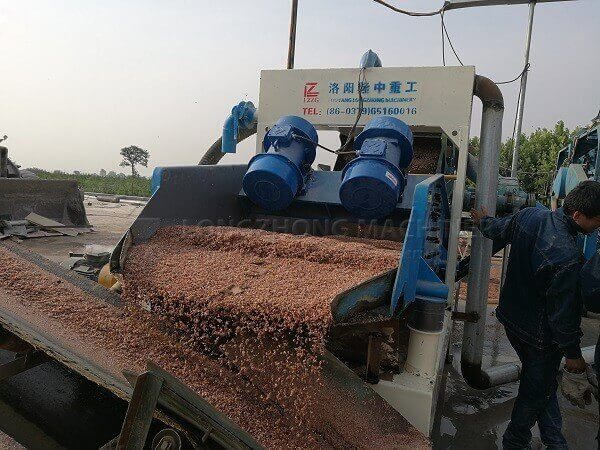 sand dewatering vibrating screen machine - lzzg