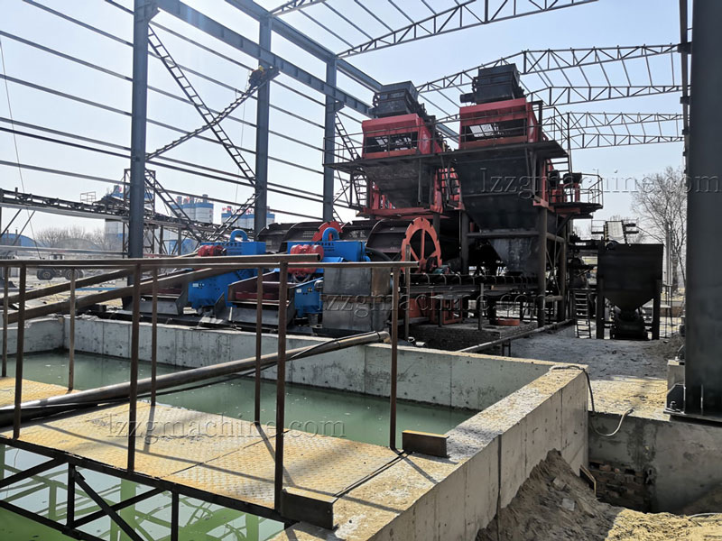 sand washing plant with wastewater treatment system