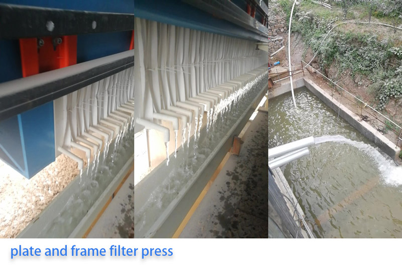 clean water from filter press