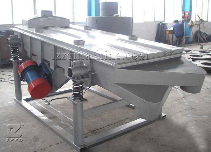 Vibrating screen for insulation mortar process