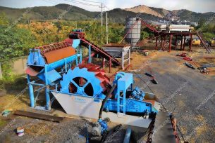 Cost saving gravel washing trommel for quarry
