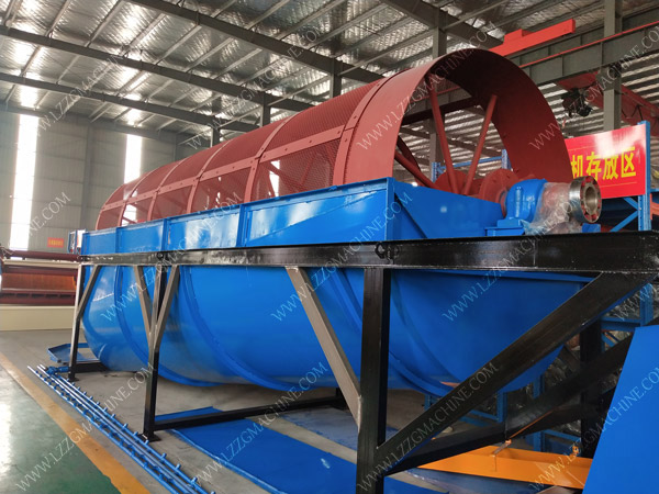 Placer gold trommel screen with low energy consumption