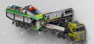 Portable aggregate wash plant