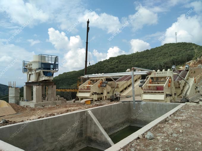 Recycle wastewater in sand washing plant to save water