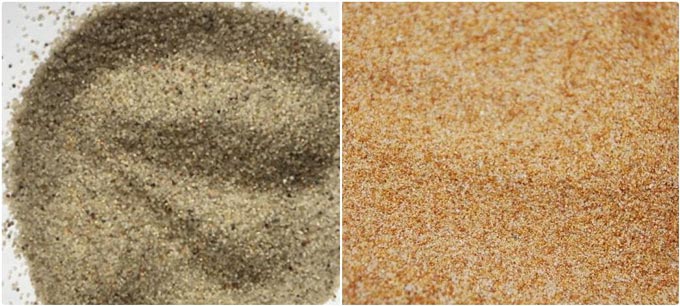 Artificial sand and natural sand