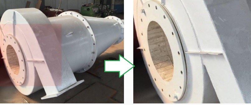 Wear-resistant ceramic liner hydrocyclone for coal washing