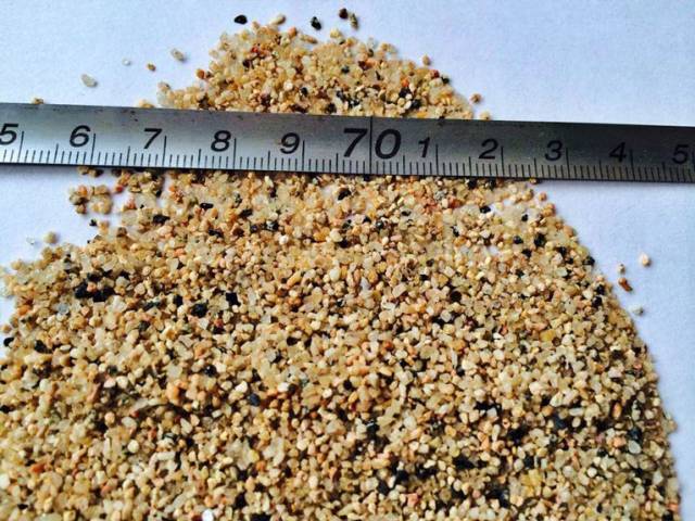 coarse sand fine sand