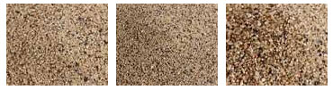 medium sand, fine sand, coarse sand 