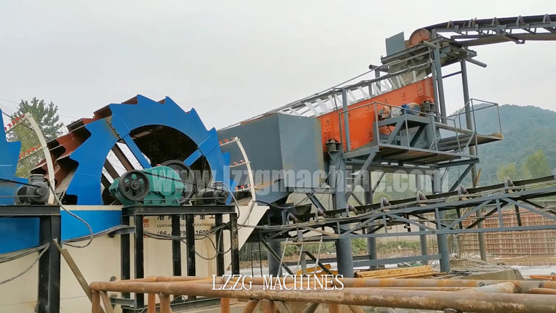 circular vibrating screen in sand washing plant