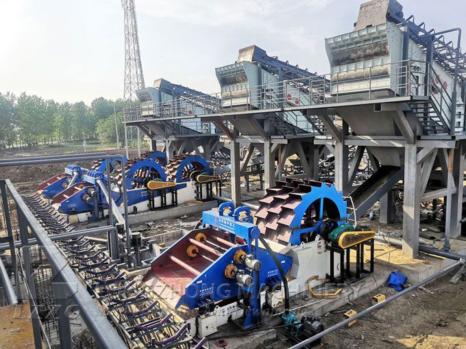 large capacity sand production plant