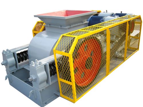 Double roller crusher for coal processing