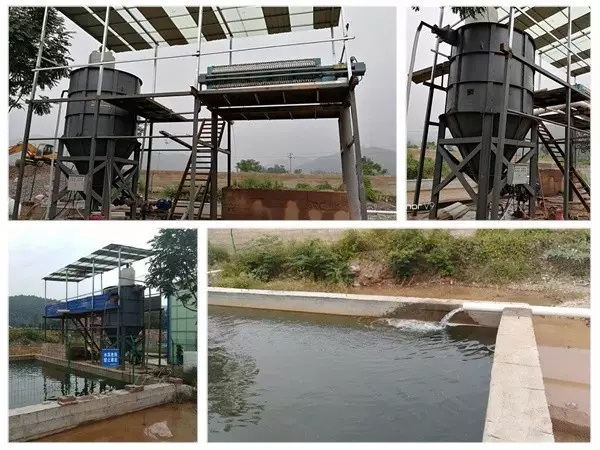sand washing waste-water treatment system