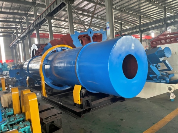 Drum ore washing machine for mineral processing