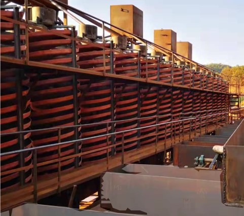 gold washing screw chute